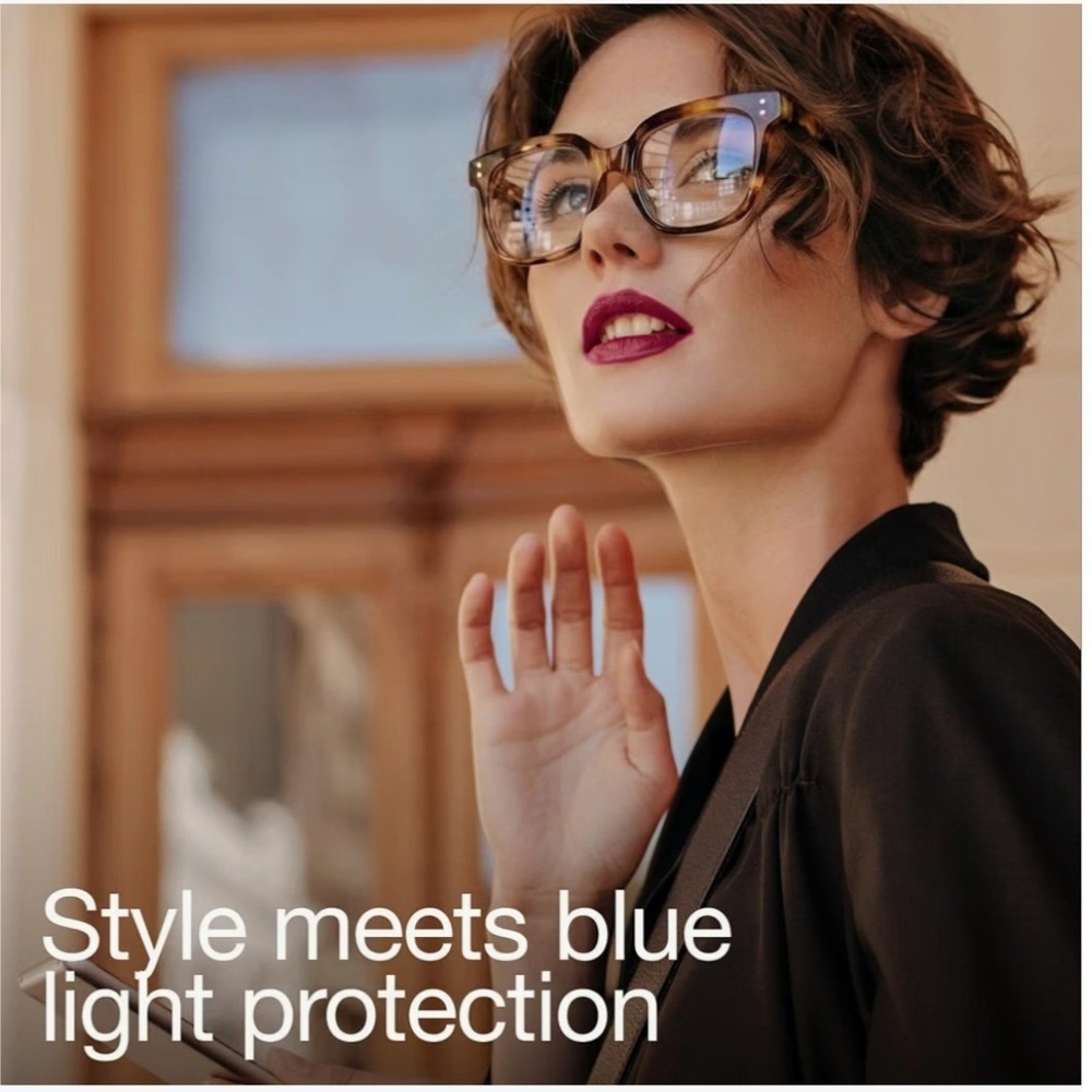 Miyya Blue Light Blocking Glasses Tortoiseshell Square TR90 Frame UV Protection